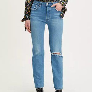 Levi's 501 Stretch Straight Leg Jeans Size 27